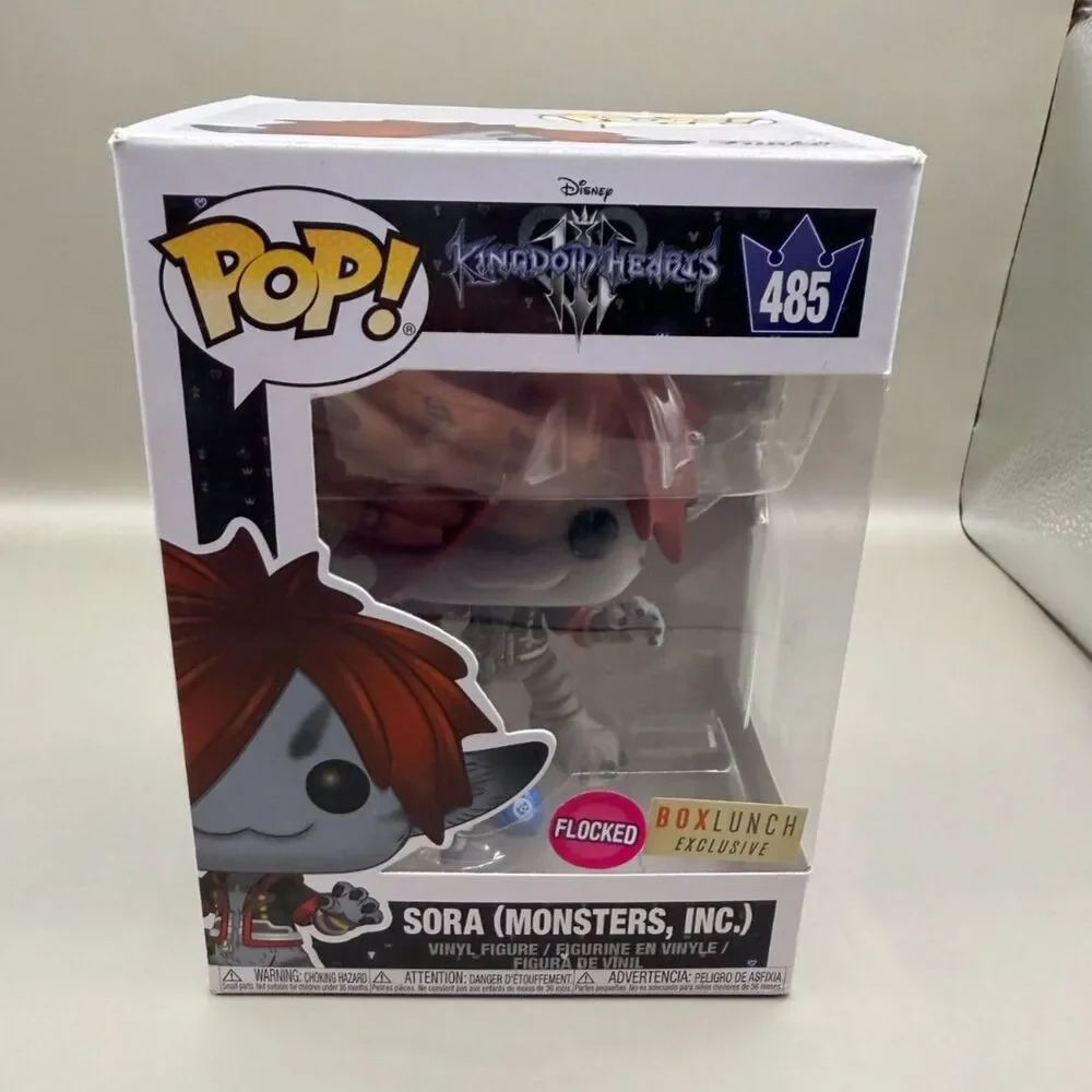 Funko Pop Disney Kingdom Hearts III Sora Monsters Inc Flocked #485 w/ Protector